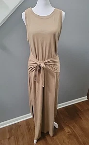 Maxi abito Solange cravatta vita jersey Michael Stars taglia large comodo casual - Foto 1 di 6
