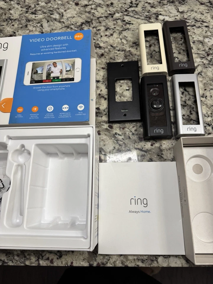 Timbre con cable Ring Plus (Video Doorbell Pro) seguridad inteligente para el hogar 1080p video HD Foto 1 de 2