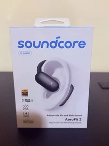 Soundcore AeroFit 2 écouteurs à oreilles ouvertes crochets d'oreilles écouteurs basses riches neuf - Photo 1 sur 4
