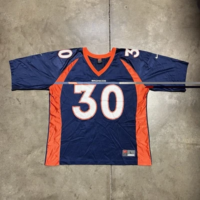 Camiseta De Colección Denver Broncos Grande NFL Fútbol Nike Terrell Davis 30 Años 90 EE. UU. Foto 1 de 4