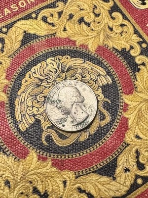 1966 Washington Liberty Quarter Dollar Coin  No Mint Mark  Multiple Letters... - Image 1 of 4