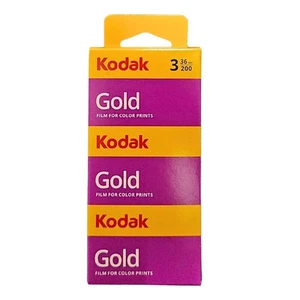 Kodak Gold 200 35 mm - Pack de 3 películas a color, 36 tomas cada una, ISO 200 - Imagen 1 de 1