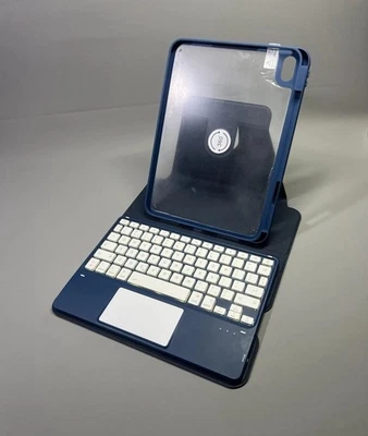 Folio Keyboard Cover Stand 7 Color Backlit Detachable Case For iPad A16 10.9/11” - Image 1 of 4