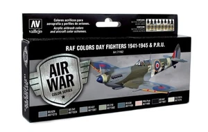 (VAL71162) - AV Vallejo Model Air Set - WWII RAF Day Fighters (x8) - Picture 1 of 1