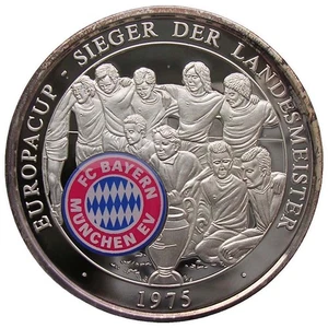 FC BAYERN MÜNCHEN - MÜNZE-MEDAILLE - EUROPACUP - SIEGER DER LANDESMEISTER 1975 - Bild 1 von 2