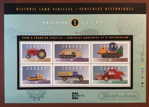 Stamps Canada Mint: #1552 Historic Land Vehicles--3 $3.62 SS of 6 VF MNH - Picture 1 of 1
