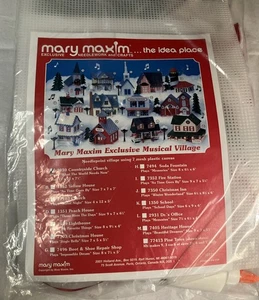 Mary Maxim ~ Exclusivo Kit de Punta de Aguja Pueblo Musical Iglesia Campestre 2930 - Imagen 1 de 3