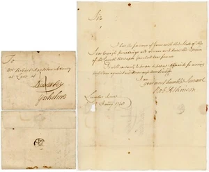 1738 LETTER ROB ATKINSON LINCOLNS INNE to ROBERT APPLETON BEVERLEY YORKS - Picture 1 of 4