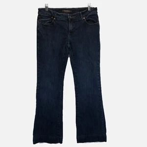 The Limited Mid Rise Bootcut Leg Women's Size 8 Blue Cotton Denim Jeans Hemmed - Picture 1 of 7
