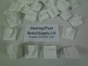 Snap Clip White Hook Holds up to 1 lbs. Grid Tile Drop Ceiling Signage Banners - Picture 1 of 9