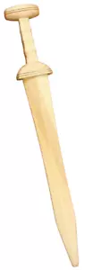 Wooden Roman Sword Natural Color Mainz Gladius - Picture 1 of 8