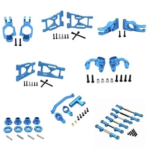 For MJX 1/7 Scale 7303 Rc Rally Car Aluminum CNC Metal DIY Upgrade Parts Blue - Picture 1 of 23