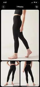 Athleta PLUS 3X Transcend 7/8 Tight Leggings, Black Super-Lightweight NEW - Picture 1 of 4