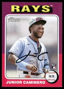 2024 Topps Heritage #267 Junior Caminero - Picture 1 of 2