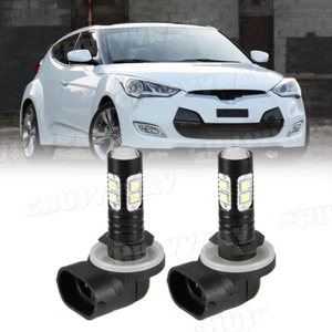 6000K LED Fog Light Bulbs Upgrade Kit For Hyundai Veloster 2012 13 14 15 16 2017 - Picture 1 of 8