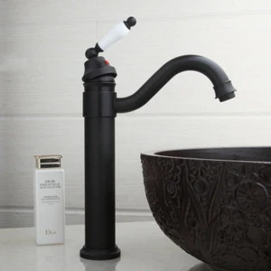 Grifo mezclador fregadero fregadero fregadero fregadero lavabo de un solo orificio montaje en cubierta de baño - Imagen 1 de 9