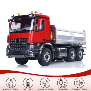 1/14 6WD RC Hydraulischer Kipper 3348 Metallchassis 2Speed Dump Truck NO Schloss - Bild 1 von 12