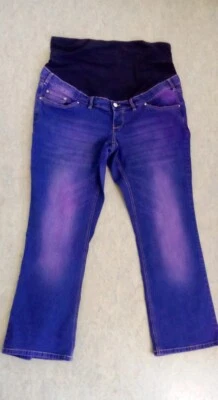 BPC Mama Umstandshose Schwangerschaftshose 48 Jeans blau Pink GERADES BEIN V3 - Bild 1 von 4