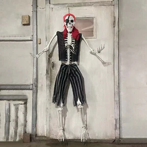 Skeleton Model Resin Present Ornaments Halloween Party Props Decoration - Picture 1 of 14