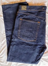 Vintage EVISU DELUXE Premium Denim Jeans - NO UGLY LOGOS - Mint - 38x31