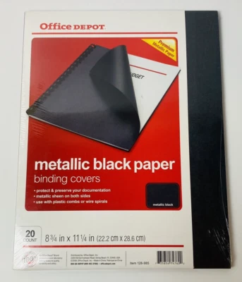100张优质金属黑纸装订封面办公仓库 — 第 1/2 张图片
