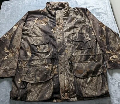 Walls Camo Jacket Men 2XL Realtree Hardwood Water Pruf Fleece Lined Hunting READ - Image 1 of 4
