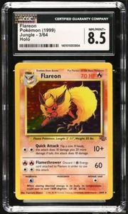 Flareon Pokémon 1999 English Jungle - Unlimited 3/64 Holo Rare CGC 8.5 - Picture 1 of 2