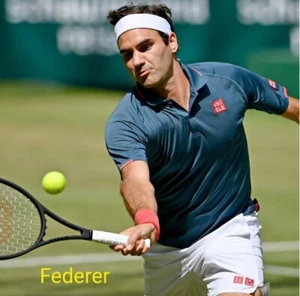 NWT Uniqlo RF Dry-EX Full Set Blue Roger Federer RF 2021 French Open Large - Picture 1 of 9