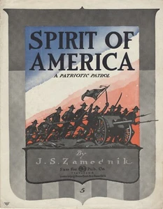 Spirit of America - 1917 - WWI Sheet Music - A Patriotic Patrol - Picture 1 of 2