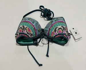 Women's Shore Light Lift Bikini Top - Shade & Shore Multi Boho Stripe 36C - Picture 1 of 3