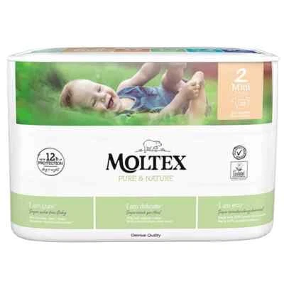 Moltex Pure & Nature Öko Windeln Auslaufschutz Atmungsaktiv Hautfreundlich