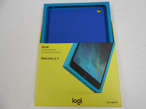 Logitech BLOK Protective Shell for Mini  iPad 2,3 # 939-001264 (Teal/ Blue )