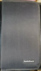 BLACK NYLON 48 pocket MEDIA CASE, RADIO SHACK (Dr. Cooper's Favorite), NEW - Picture 1 of 2
