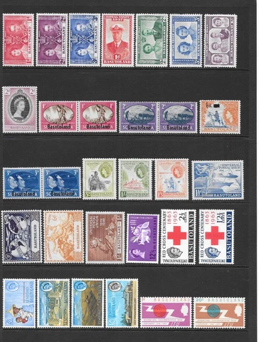 BASUTOLAND    MINT HINGED ISSUES     1937 - 1966 Cover