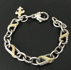 MINT Bracelet MARKED JUDITH RIPKA 925 STERLING SILVER Tennis Chain Jewelry lot y