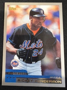 RICKEY HENDERSON New York Mets 1999 Topps #104 MLB HOF Legend - Picture 1 of 1