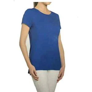 Joan Vass New York Women's Short Sleeve Tunic T-Shirt, MERIDIAN BLUE, S - Picture 1 of 3