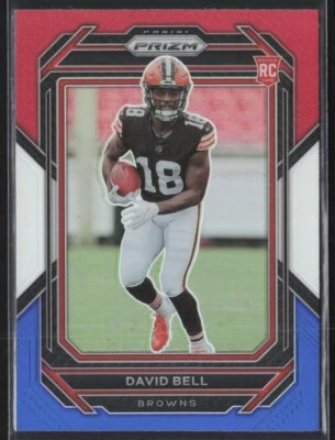 David Bell RC 2022 Panini Prizm Red White Blue Prizm #334 Browns - Image 1 of 3