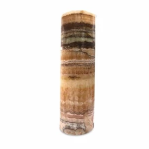 Lampada da Tavolo Tubolare in Onice Made in Italy Onyx Tubular Table Lamp H 30cm - Picture 1 of 5