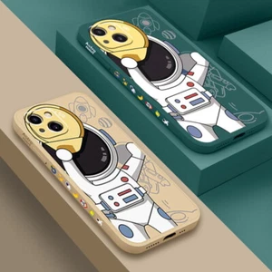 Astronaut Hand Cord Case For iPhone 14 13 12 11 Pro Max XS XR 8 7 Silicone Cover - Photo 1 sur 26