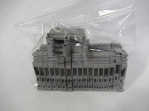Entrelec M4/6-5116 Terminal Block 750/900V 10-24AWG LOT of 20 Grey USED - Picture 1 of 2