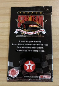 1992 Maxx Davey Allison Texaco Star Team Nascar Collector Card Pack Unopened - Picture 1 of 2