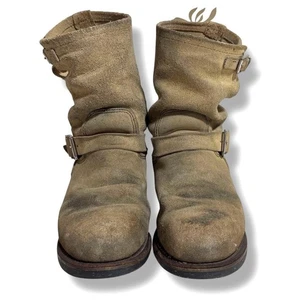 Botas de Ingeniero Red Wing 8268 Talla 9.5D Gamuza Beige PT99 Seguimiento Desde JP z115 - Imagen 1 de 10