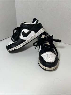 Nike Dunk Low Panda Childs 10C Sneakers Shoes - Image 1 of 4