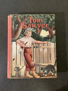 Vintage Tom Sawyer by Mark Twain - Hardcover 1944 Whitman Publishing Co - Picture 1 of 13
