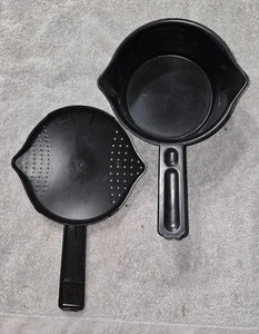 Colador para microondas negro Pampered Chef 1 cuarto 4 tazas hecho en EE. UU. - Imagen 1 de 5