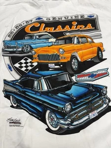 Original NWT 55 56 57 Chevy T-shirt Chevrolet Clothing Classic Car Gasser (bx3) - Picture 1 of 9