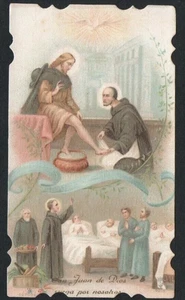 Tarjeta Santa Antigua de San Juan de Dios Imagen Pieuse Santino Estampa - Imagen 1 de 1