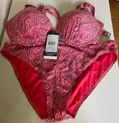 Damen Bikini Marc O'Polo Gr. 42C/XL rosa-/rottöne, neu - Bild 1 von 4