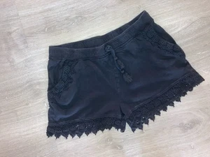 Damenshorts Sweathose Schwarz Gr. S Bequem Locker Sitzend Spitze - Bild 1 von 3